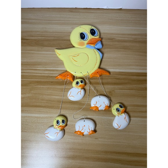Duck Wall Hanging‎ Decor with Baby Chicks Easter Spring Decoration - Picture 1 of 4